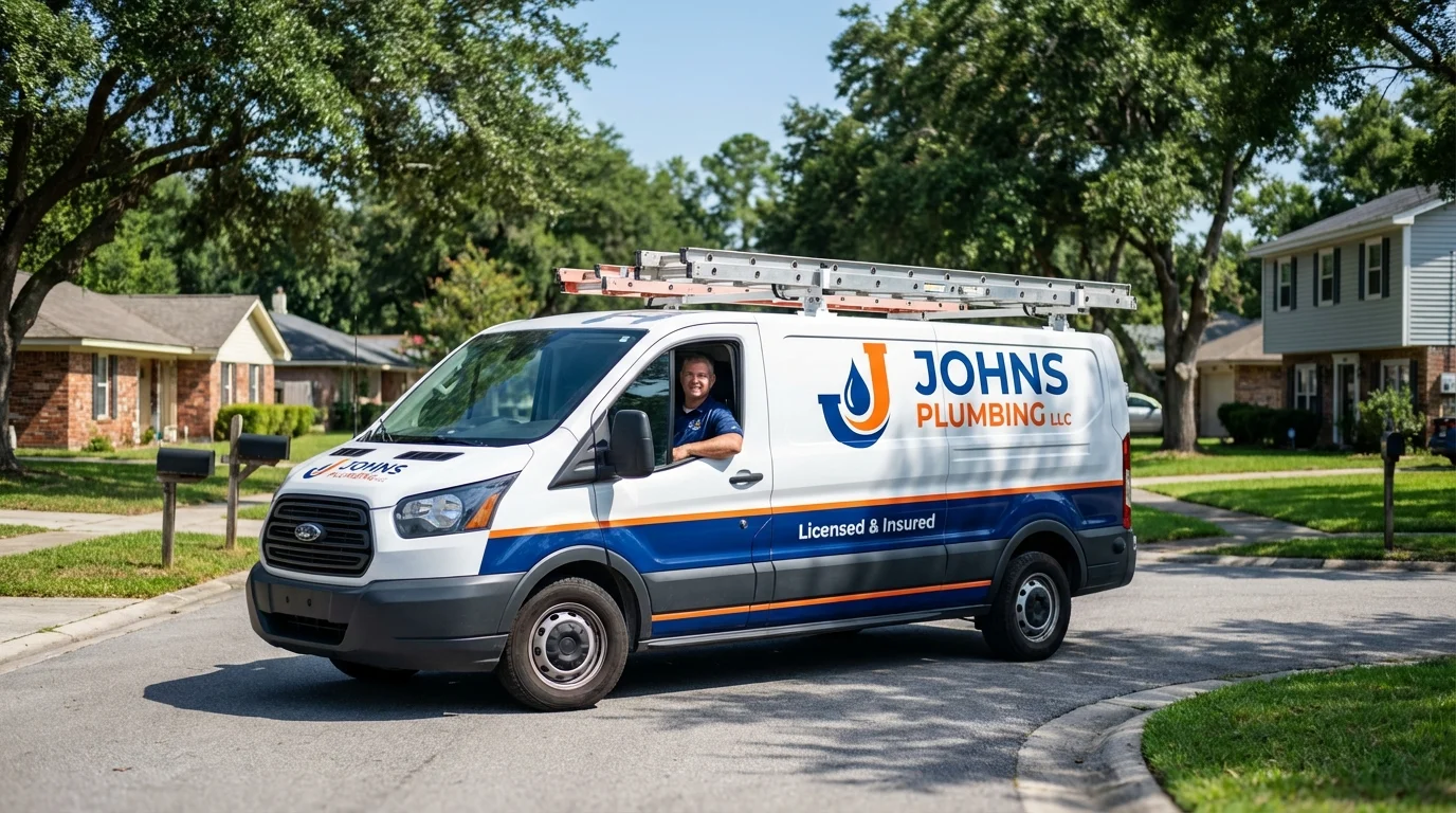 Johns Plumbing LLC service van in Port Orchard, WA