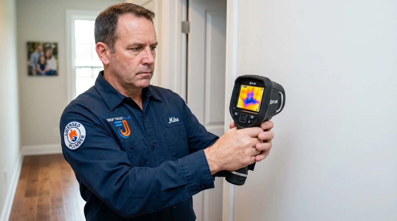 Thermal imaging leak detection by Johns Plumbing LLC in Port Orchard