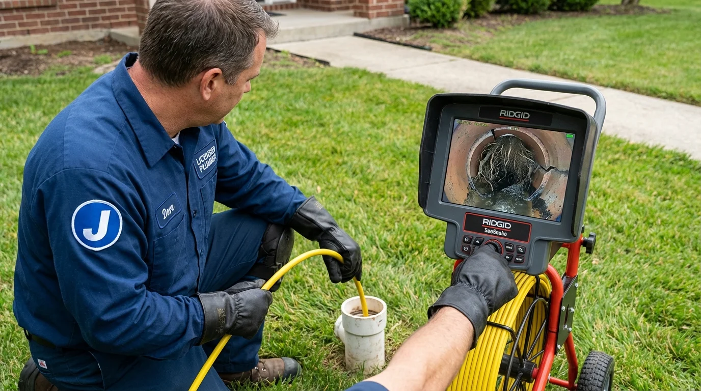 Sewer camera inspection being performed by Johns Plumbing LLC in Port Orchard